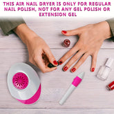 Electric Nail Drill Machine with UV Dryer Lamp Set